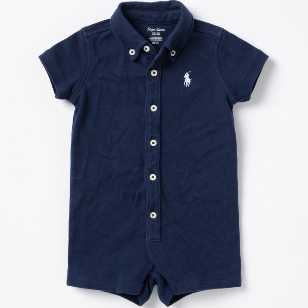 Ralph Lauren Dark Blue Infant Romper